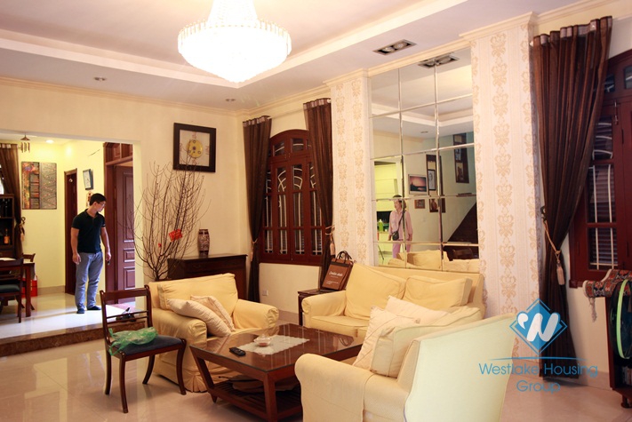A charming house with large courtyard around for rent in Tay Ho area, Hanoi.